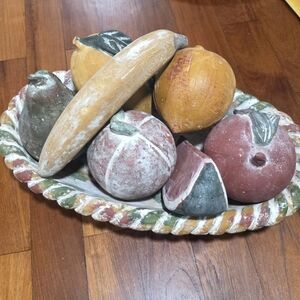 Vintage Mid-Century Modern Hand-Painted